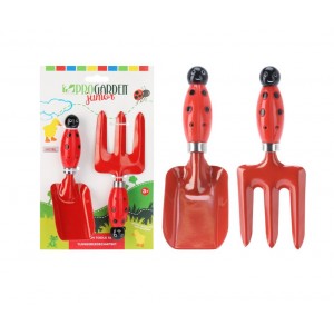Dětská sada zahradního nářadí beruška, 2ks
