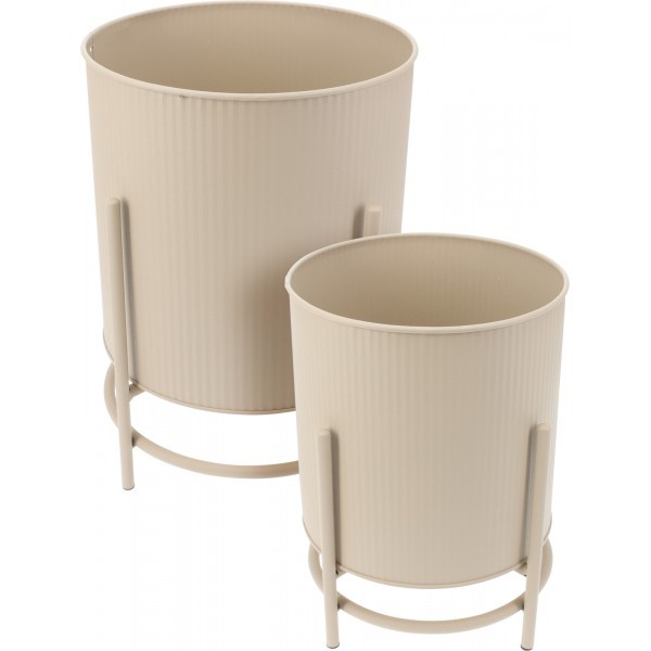 Sada 2ks stojanů na květiny – pískové matné