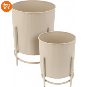 Sada 2ks stojanů na květiny – pískové matné