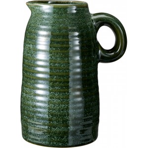 Keramická váza s jedním uchem – zelená 12 × 9 × 16 cm