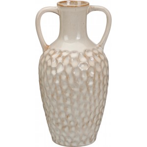 Váza s uchy – porcelánová, bílá 29 cm