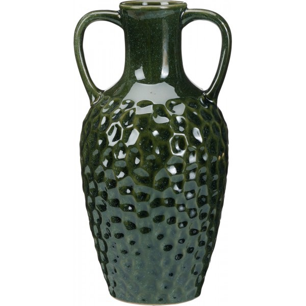 Váza s uchy – porcelánová, zelená 29 cm