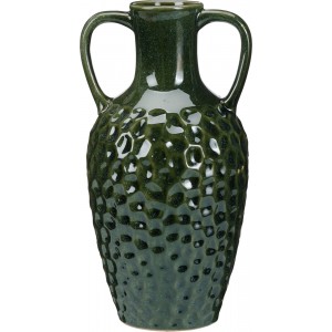 Váza s uchy – porcelánová, zelená 29 cm