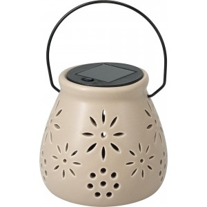 Solární LED lucerna písková – 11 × 11 cm