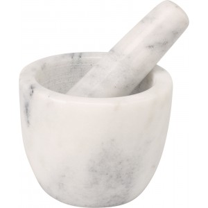 Hmoždíř s tloučkem – mramor, šedý 12 cm
