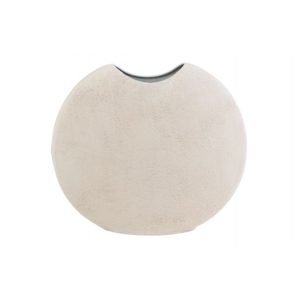 Kovová váza Ibbo M – bílá, 34,5 cm