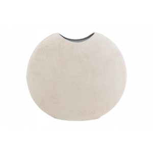 Kovová váza Ibbo M – bílá, 34,5 cm