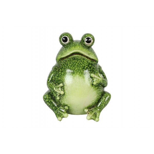 Sedící žába M, 19 cm