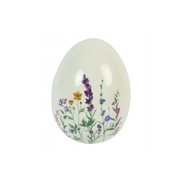 Keramické vejce Camila M – bílé, 16,5 cm