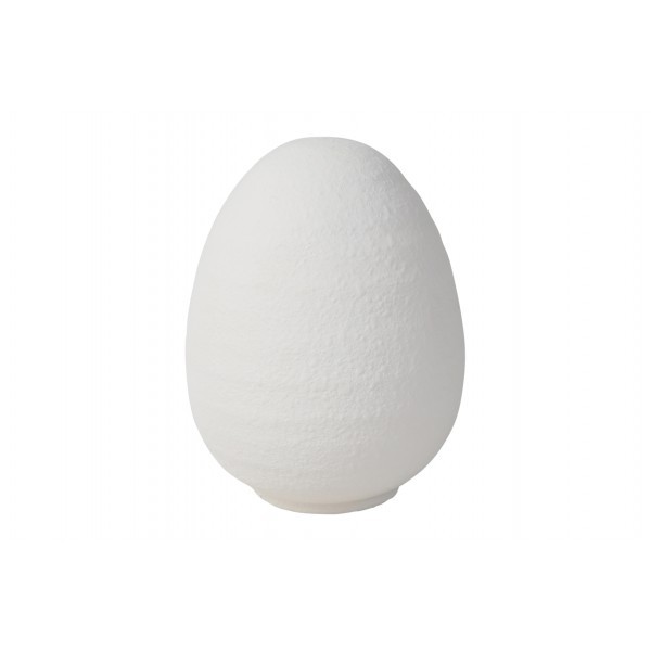Keramické bílé vejce Aly S, 10,5 cm
