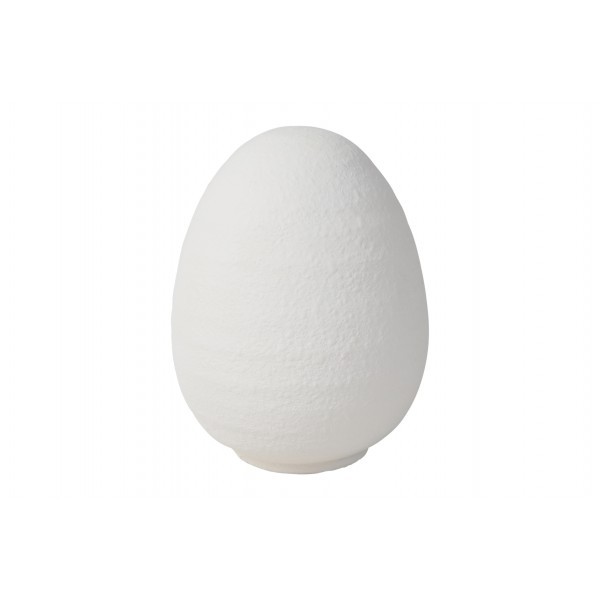 Keramické bílé vejce Aly M, 13 cm