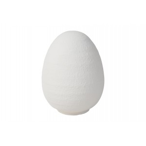 Keramické bílé vejce Aly M, 13 cm