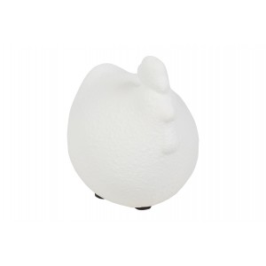 Keramická bílá slepice Gena S, 11,5 cm