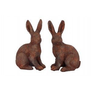 Sada 2 rezavých zajíců Graz S, 27,5 cm