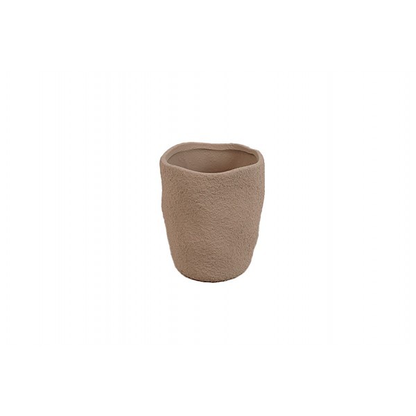 Keramický květináč Ramona S, béžový, 19 cm