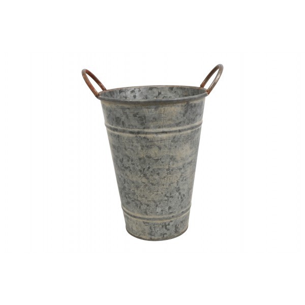 Kovová váza s uchy Lena M, zinek – 25 × 25 × 32 cm