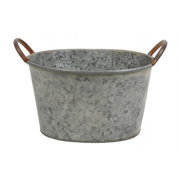 Oválná kovová nádoba s uchy Lena S, 32,5 x 25,5 cm