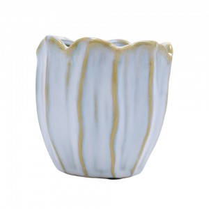 Keramický květináč Pellana světle modrý, 11 x 11 cm