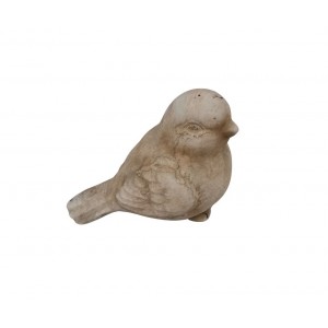 Šedý keramický ptáček 10 cm, sada 6 ks