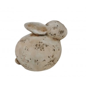 Cementový zajíček s patinou – 25,5 × 16,5 × 18 cm
