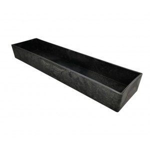 Plastová šedá mísa obdélníková, 42 x 10,5 cm