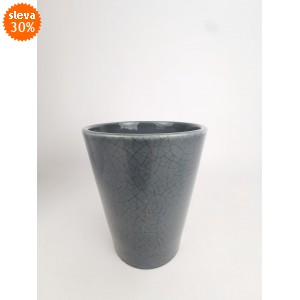 Květináč na orchidej Glaze 15 cm zelený, 2. jakost