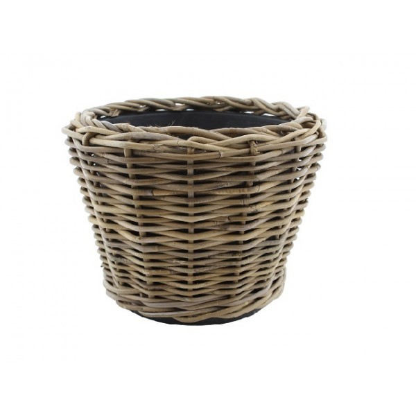 Ratanový koš Kubu 23x32 cm s plastovým vkladem