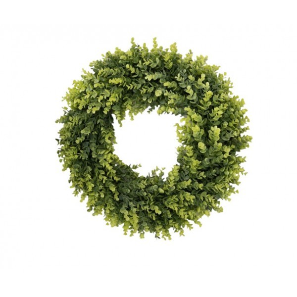 Dekorativní plastový věnec – svěže zelený (Ø 60 cm)