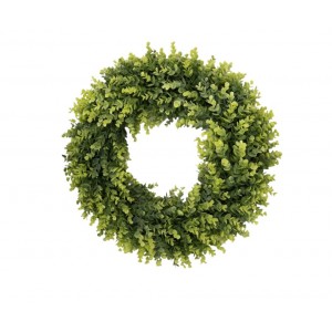 Dekorativní plastový věnec – svěže zelený (Ø 60 cm)