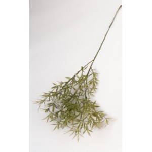 Žlutozelená umělá větvička 60 cm, sada 12 ks