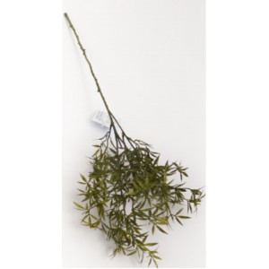 Zelená umělá větvička 60 cm, sada 12 ks