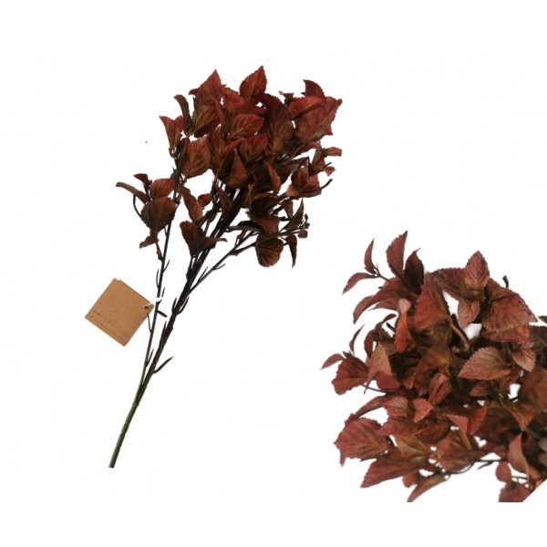 Bordó umělá větvička 60 cm, sada 12 ks