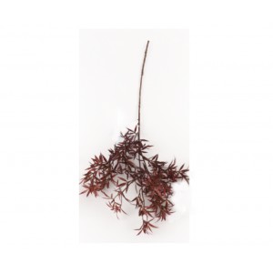 Bordó umělá větvička 60 cm, sada 12 ks