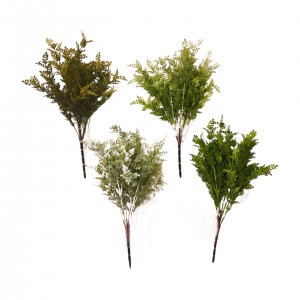 Umělé zelené větvičky 36 cm mix barev, sada 12 ks