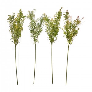 Umělé listnaté větvičky rozmarýnu mix barev, 72 cm, sada 12 ks