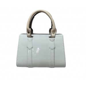 Keramický květináč - bílá kabelka, 23,7 × 13,7 × 29,5 cm