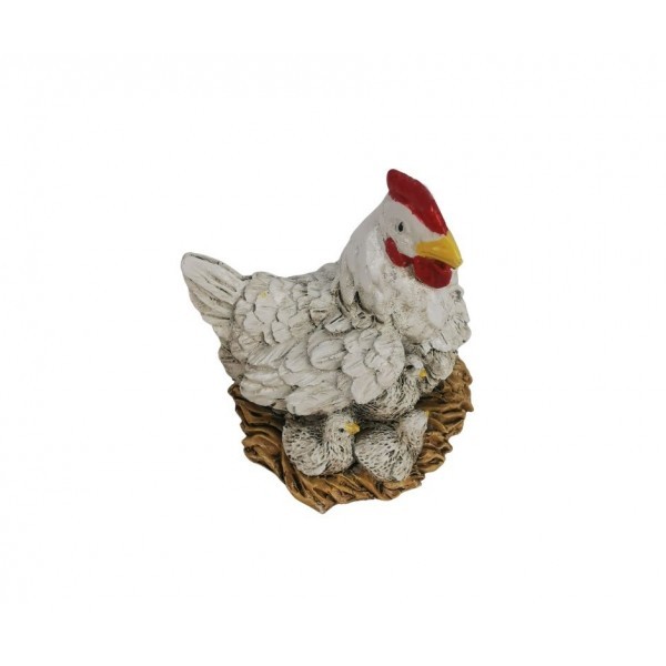 Slepice z polyresinu 6 x 7 x 7 cm