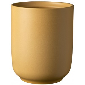 Keramický květináč Bari na orchideje, žlutý, 13 x 15 cm