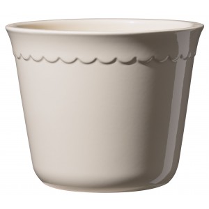 Krémový keramický květináč Bergen, 21 x 17 cm