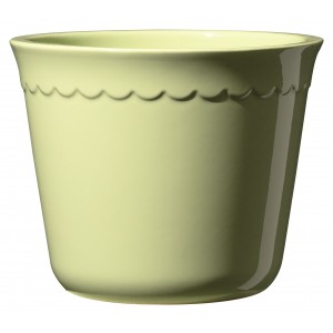 Zelený keramický květináč Bergen, 21 x 17 cm