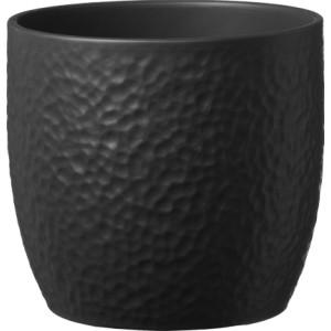 Keramický květináč Boston, antracit matný, 14 x 13 cm