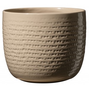 Keramický květináč Lillo, mocca, 14 x 12 cm