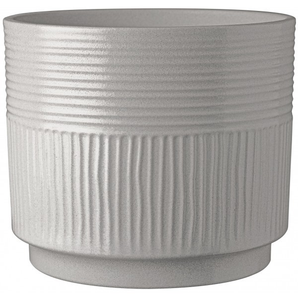Keramický květináč Nara, gray clay, 13 x 12 cm