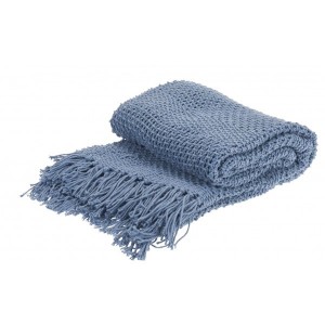 Pléd modrý 130 × 170 cm