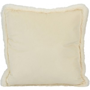 Polštář Holland Velvet krémový 45 × 45 cm