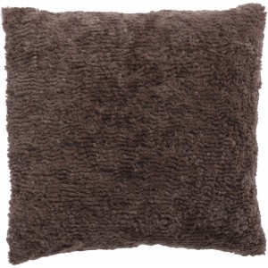 Dekorační polštář 45 × 45 cm - hnědý