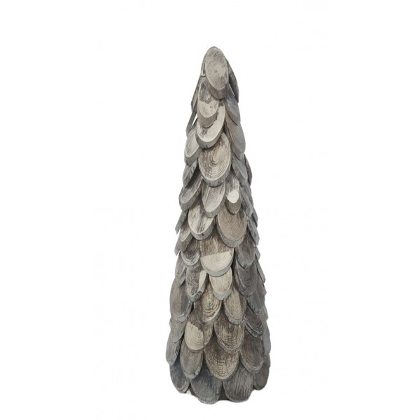 Hnědý dřevěný stromeček – 40 cm
