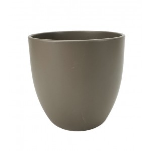 Keramický květináč Basel matný 16 cm světle šedý, 2. jakost