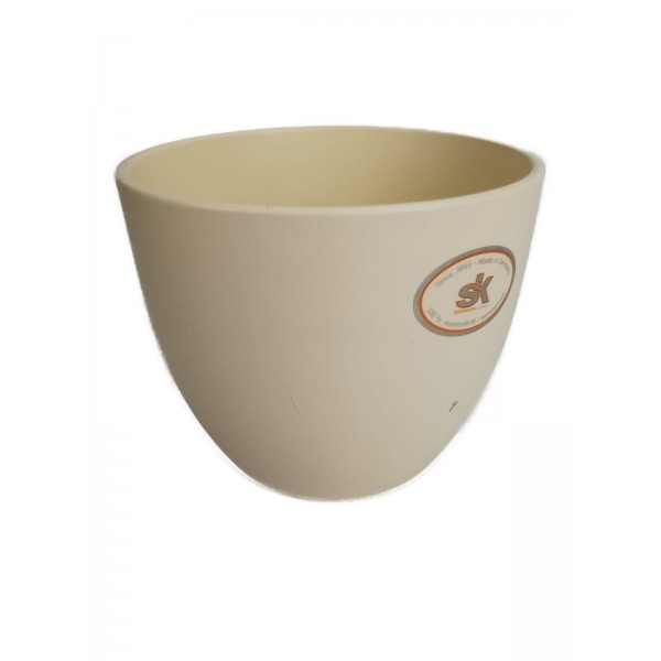 Keramický květináč Basel matný 12 cm krémový, 2. jakost