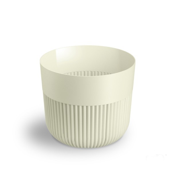 Plastový květináč Alia krémový 170 mm